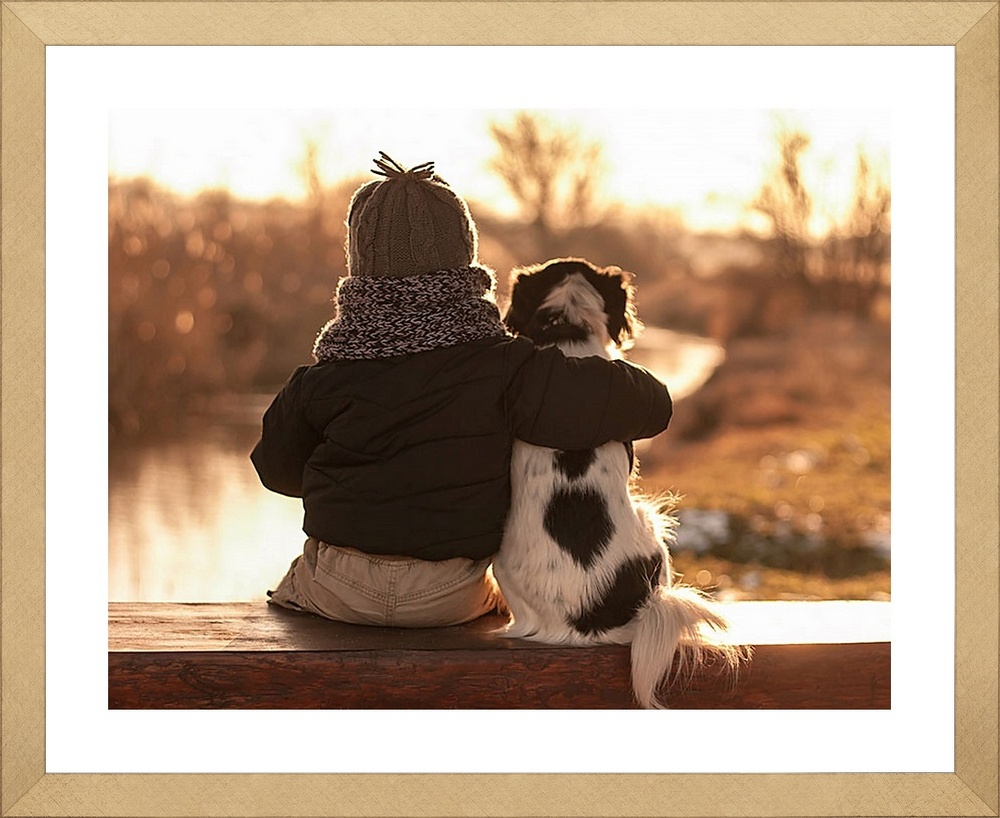 render of a framed print